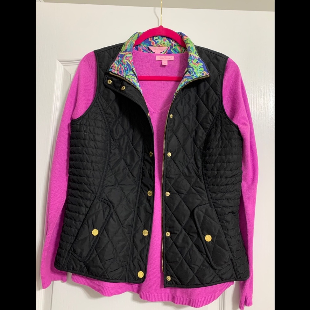 Lilly Pulitzer black vest